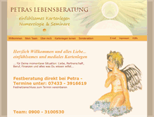 Tablet Screenshot of petra-kartenlegen.de